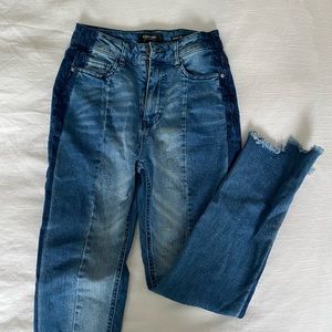 Black label race stripe jeans size 28/5